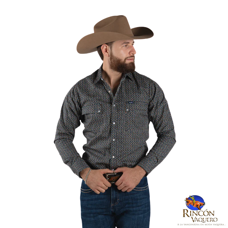 Camisa Wrangler caballero estampado 574