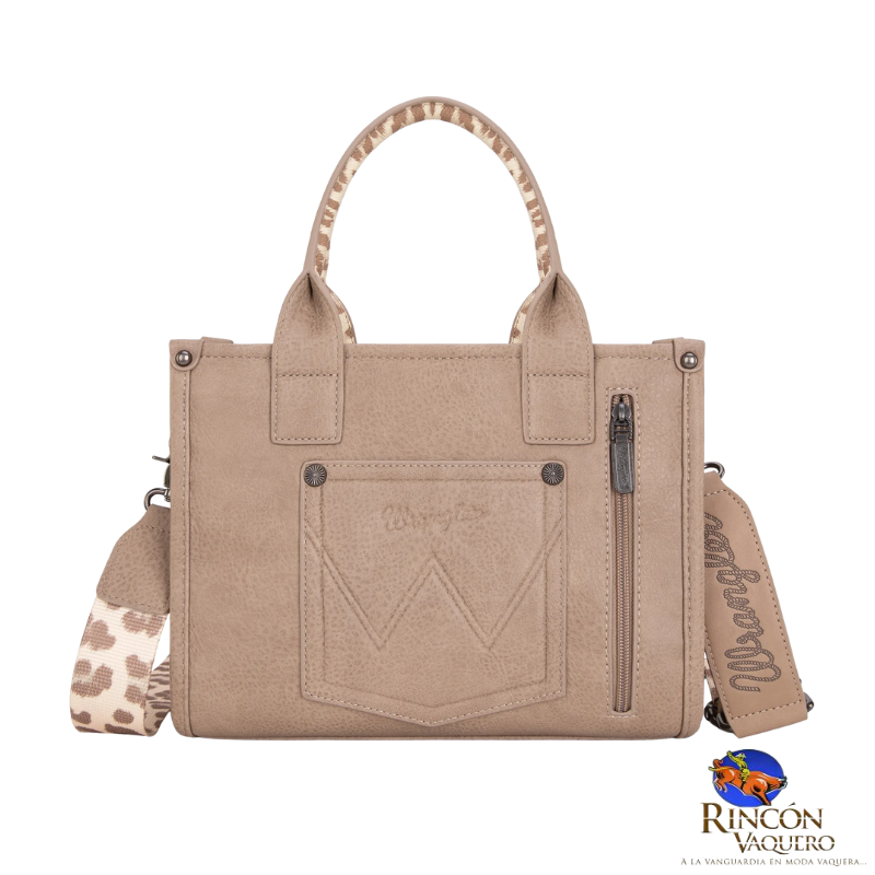 Bolsa Wrangler Animal Print Tan