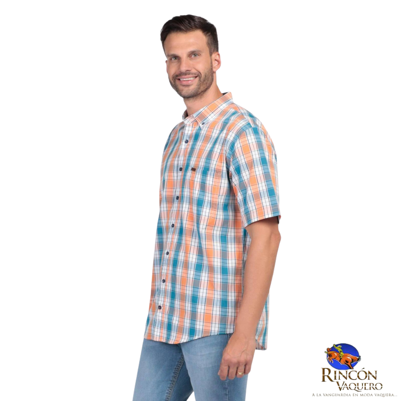 Camisa para caballero en manga corta