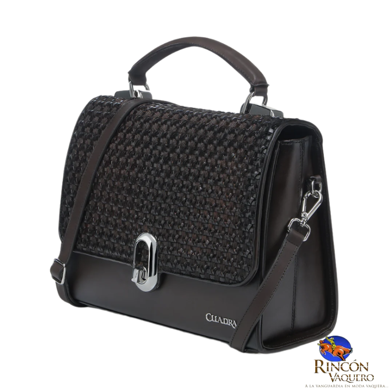 Bolso de mano en piel genuina para dama