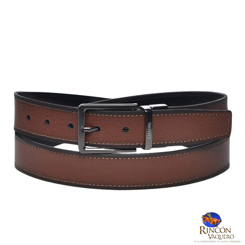Cinto en piel genuina para caballero