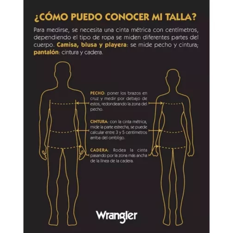Camisa vaquera Wrangler caballero regular manga larga 951
