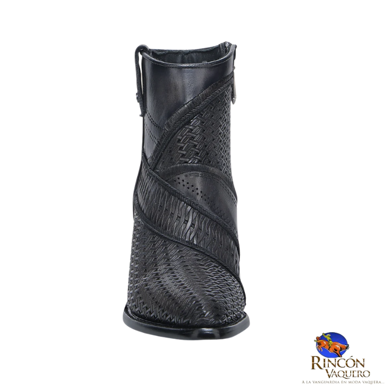 Botín casual en piel genuina para dama