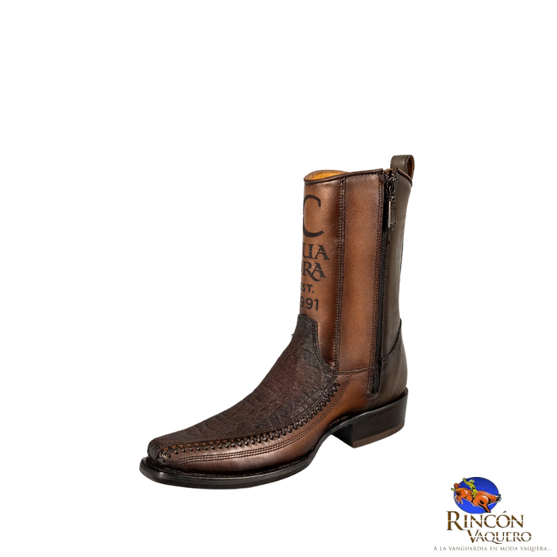 Bota casual en piel genuina de elefante para caballero