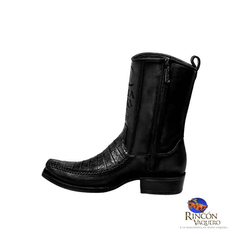 Bota casual en piel genuina de fuscus para caballero