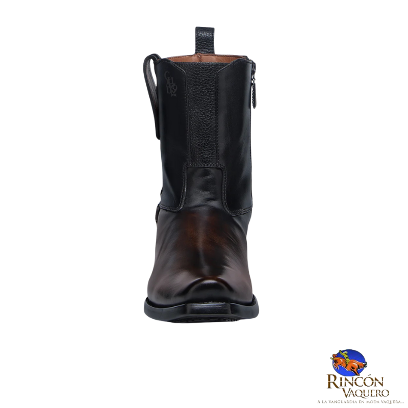 Botín urbano en piel genuina para caballero