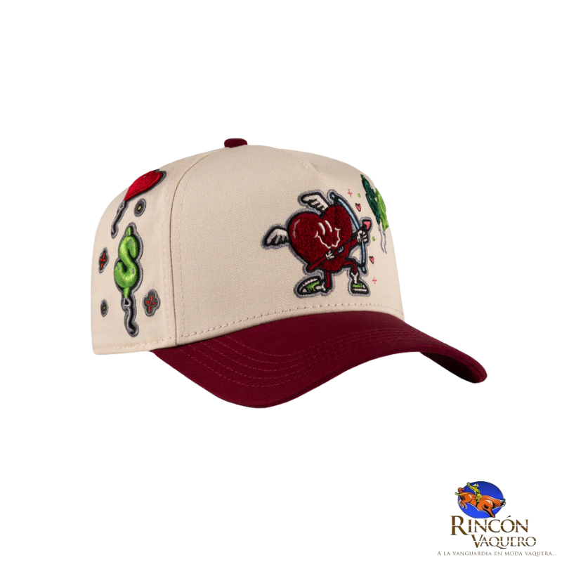Gorra JC Hats Money Love Beige Red