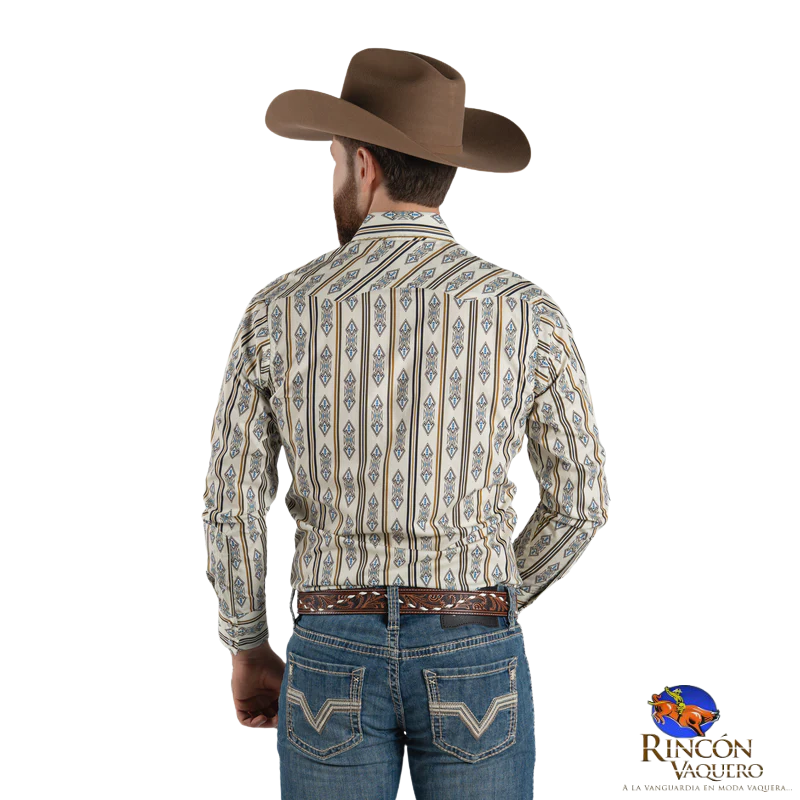 Camisa Wrangler Caballero Aztec Beige