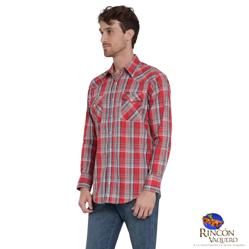 Camisa vaquera caballero regular manga larga 418