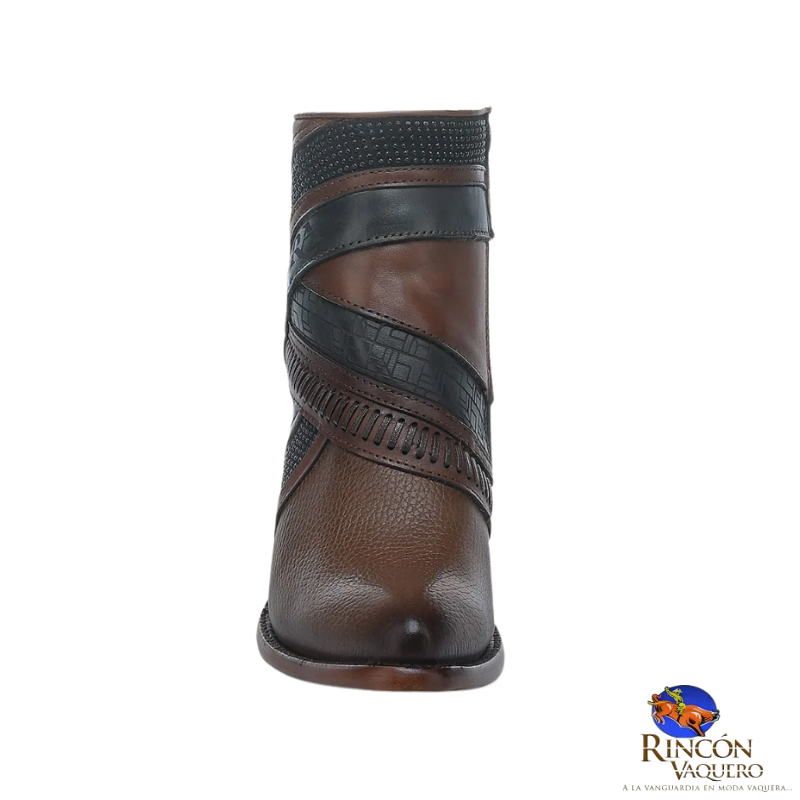 Botín tradicional para dama en piel genuina