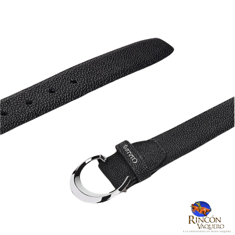 Cinto en piel genuina para caballero