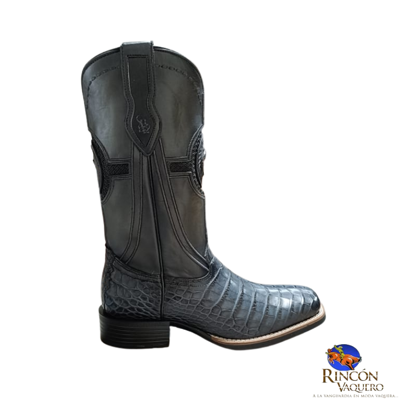 Bota para caballero en piel genuina de Aligator