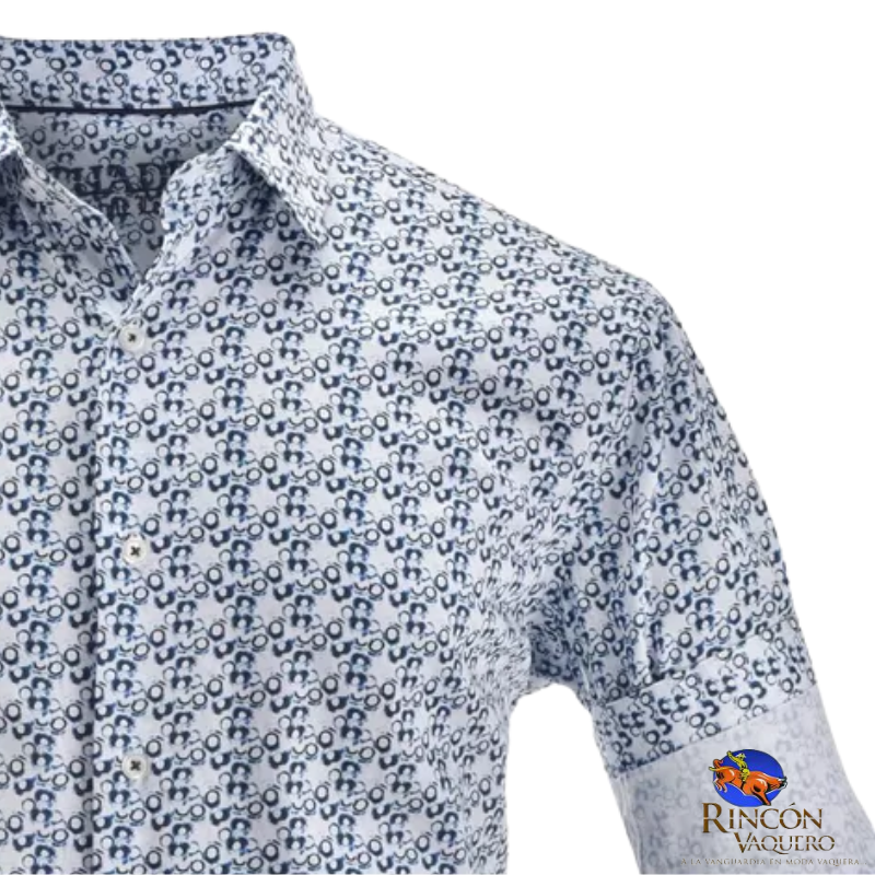 Camisa para caballero con estampado sutil