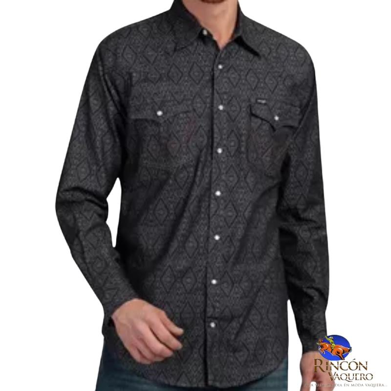 Camisa Vaquera Wrangler caballero 20 Extreme Slim Manga Larga 781