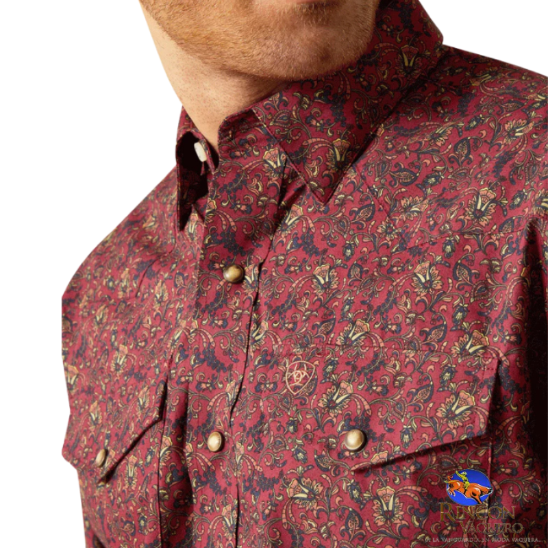 Camisa para caballero Samson Dark Red Classic Fit Shirt