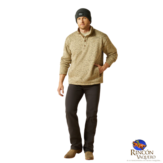 Suéter Ariat Caldwell con Botones 1/4 para caballero