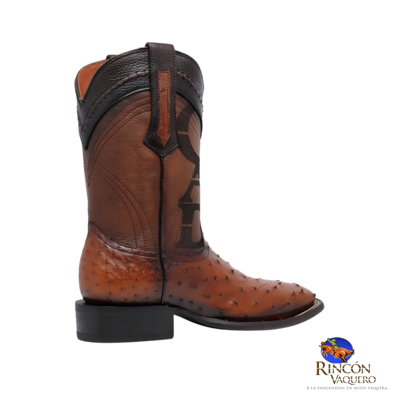 Bota para caballero en piel genuina de Avestruz