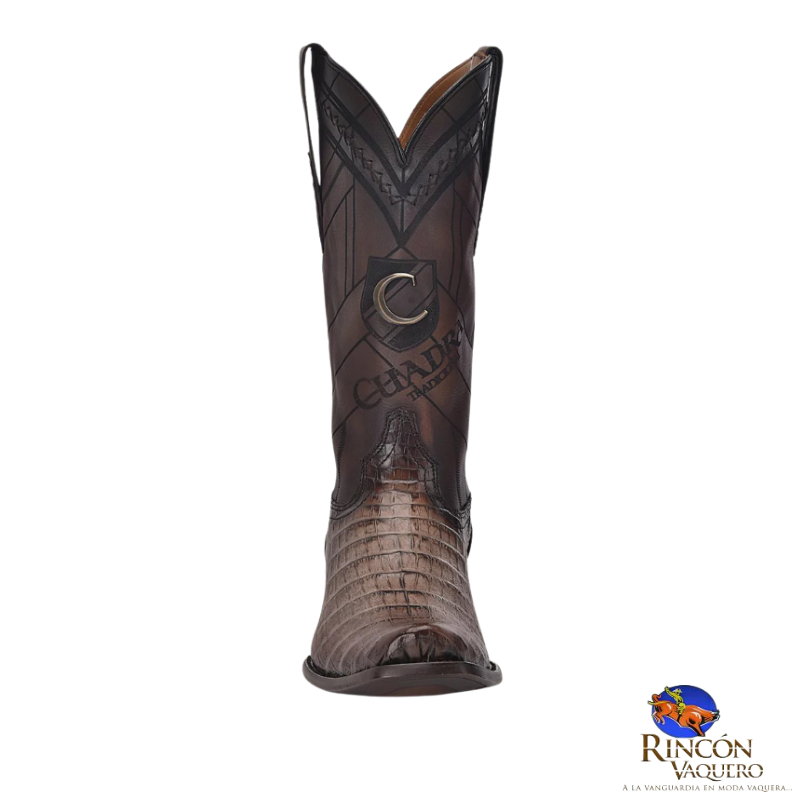 Bota para caballero en piel genuina de lomo Fuscus Chocolate