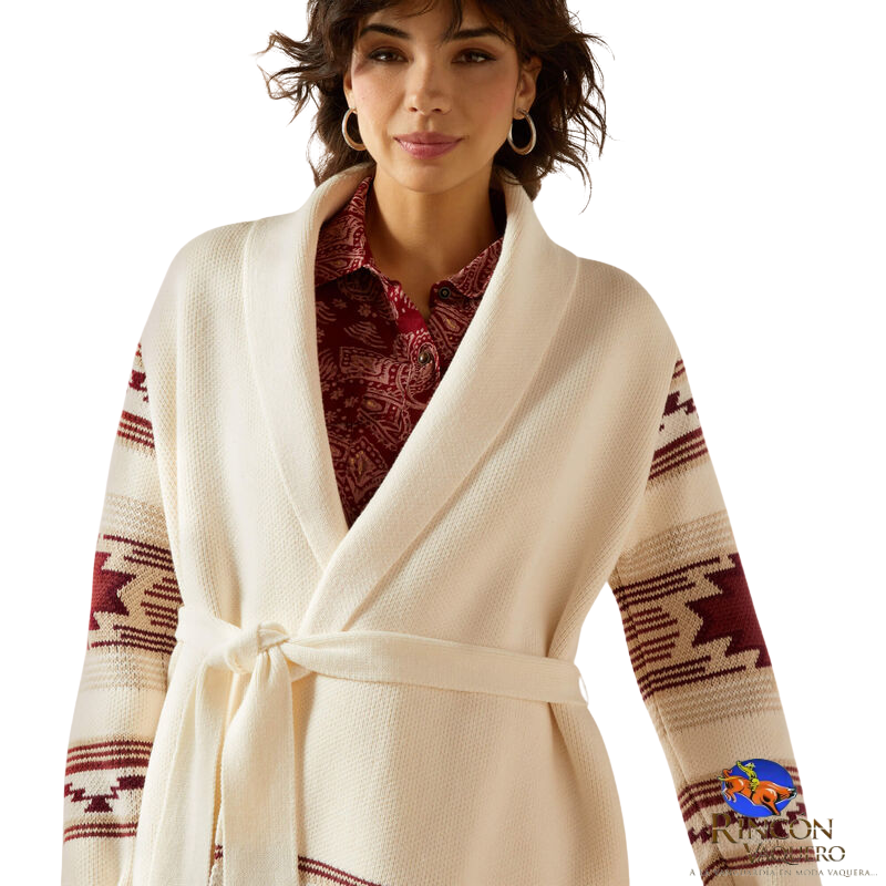 Sueter Ariat Westward Wrap para dama