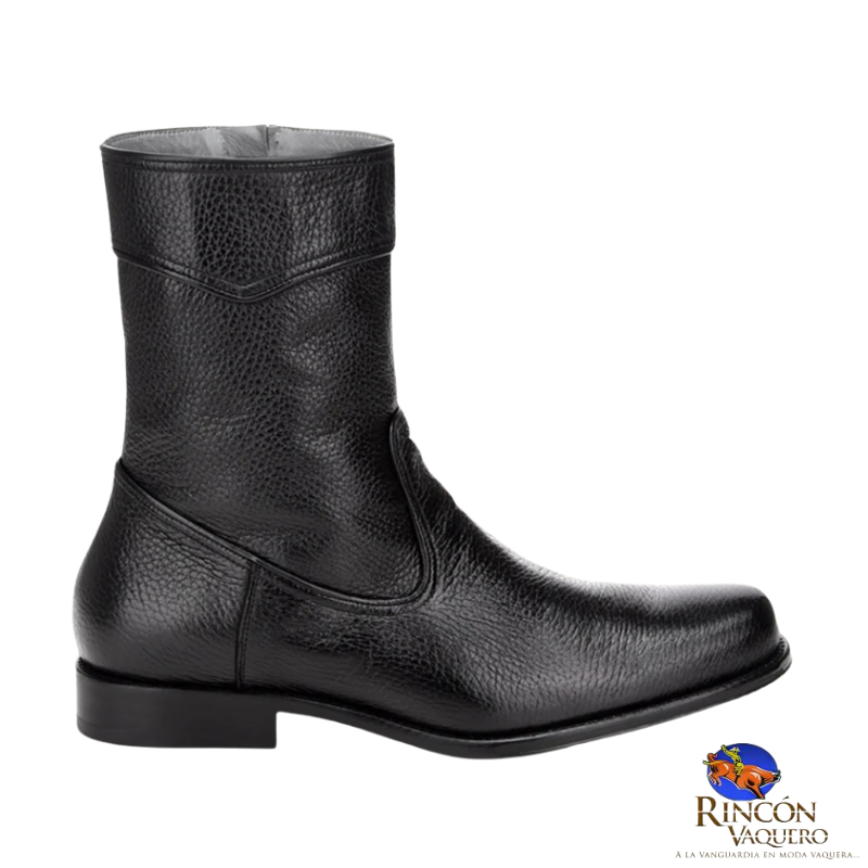 Bota de vestir en piel genuina de venado para caballero