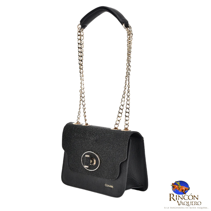 Crossbody en piel genuina de mantarraya