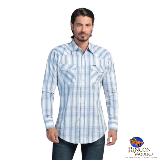 Camisa vaquera Wrangler caballero regular manga larga 593