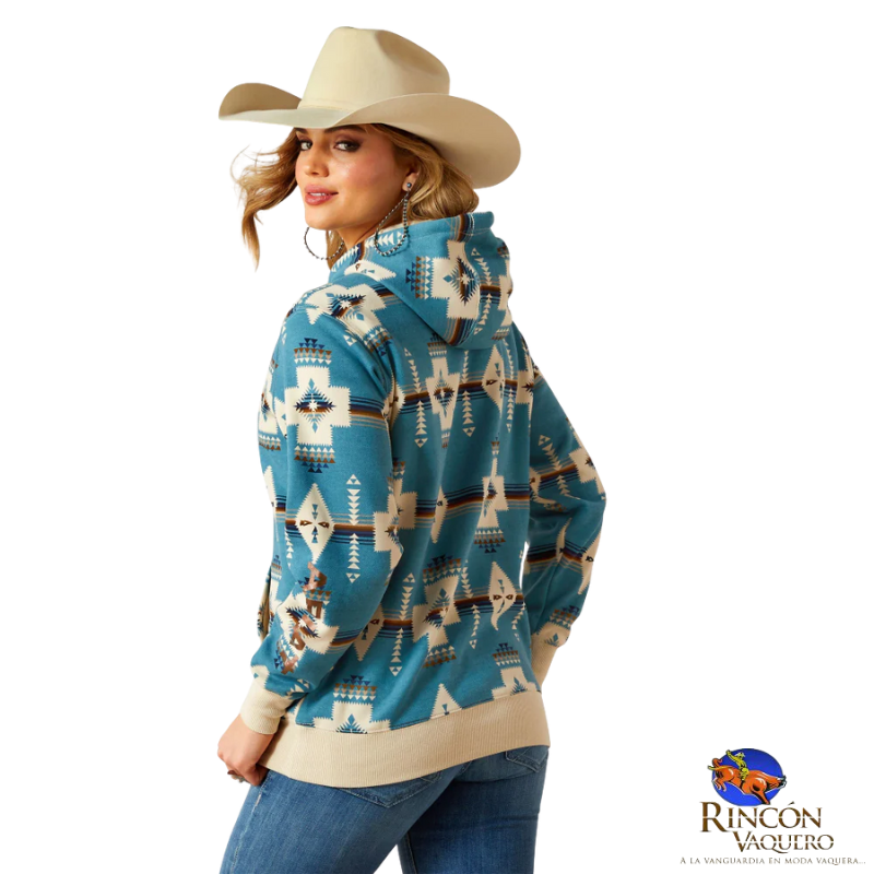 Suéter Ariat Logo 2.0 Agave Southwest Print para dama