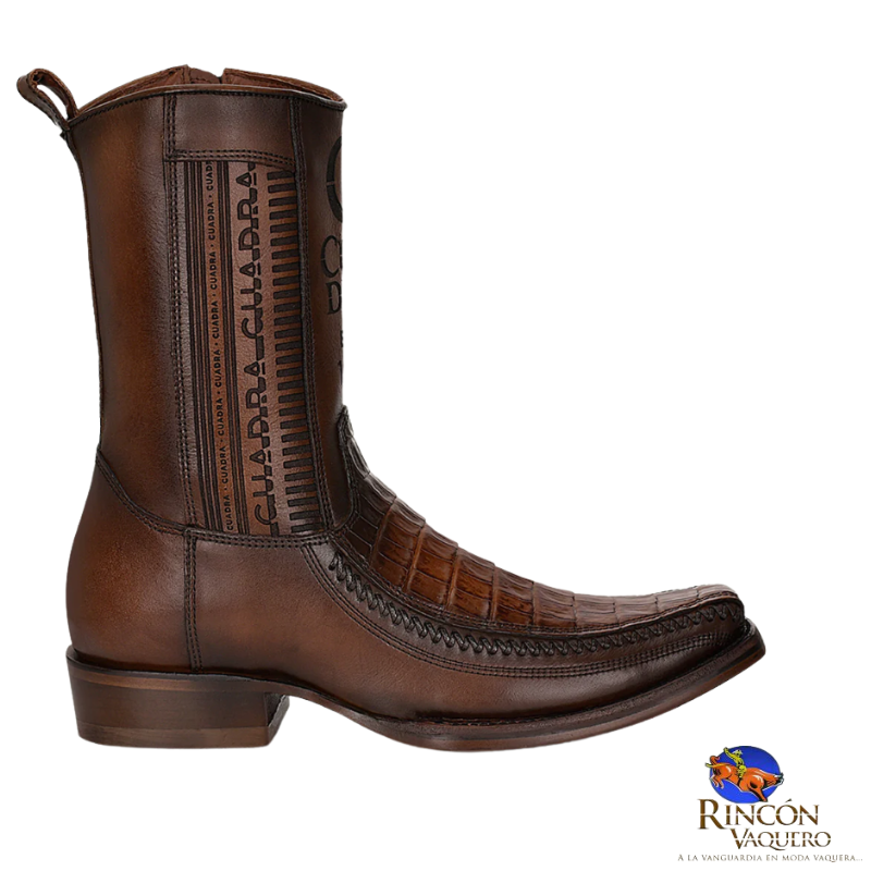 Bota casual en piel genuina de fuscus para caballero