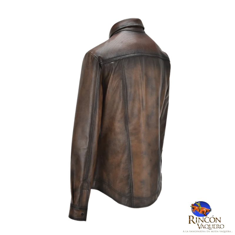 Camisola en piel genuina de ovino para caballero