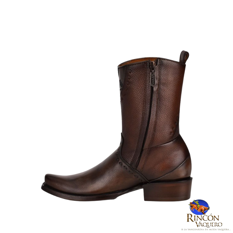 Bota casual en piel genuina para caballero