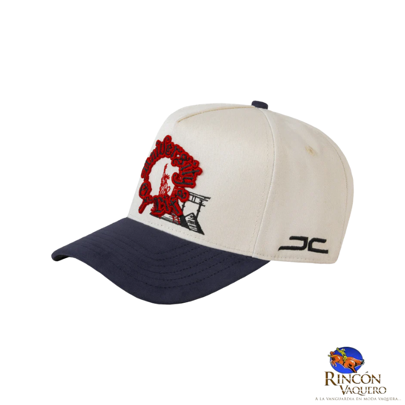 Gorra JC Hats University of life Beige Navy Curve