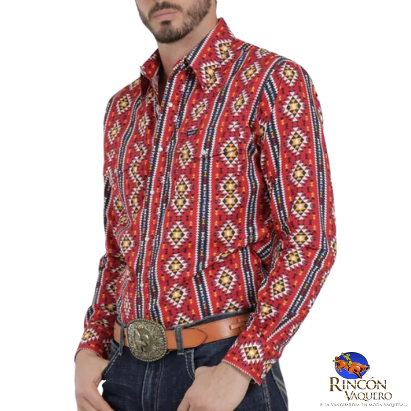 Camisa vaquera Wrangler caballero checotah 992