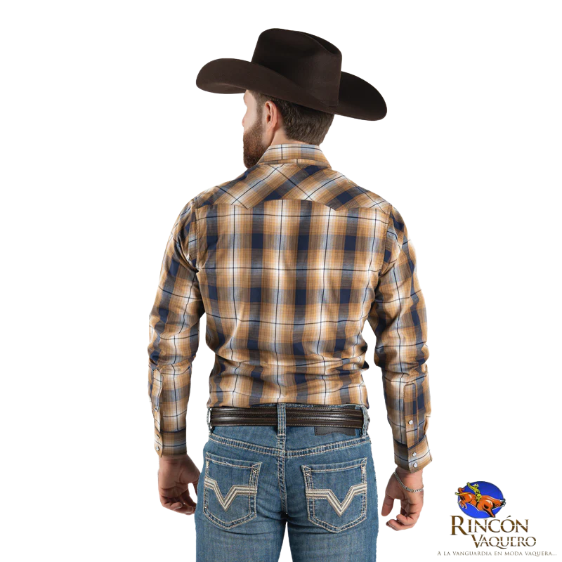 Camisa Vaquera Wrangler caballero Retro Slim Manga Larga 545