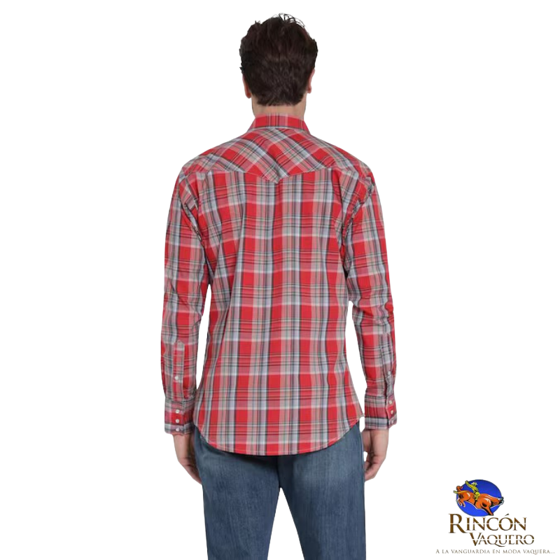 Camisa vaquera caballero regular manga larga 418