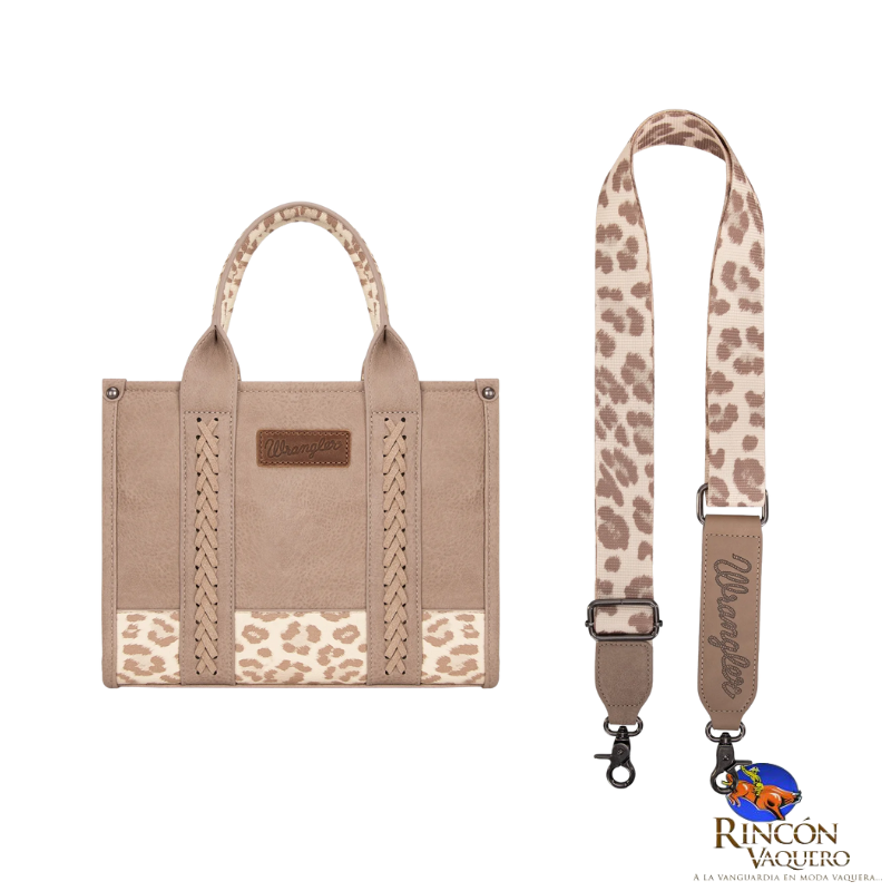 Bolsa Wrangler Animal Print Tan