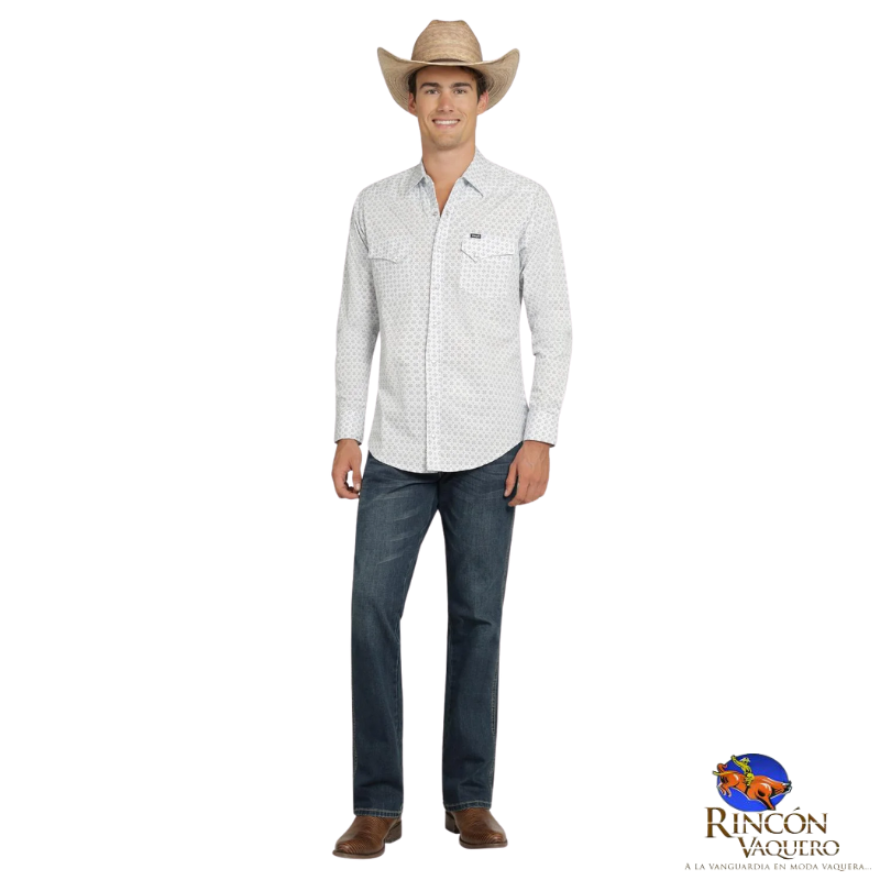 Camisa Vaquera Wrangler caballero 20 Extreme Slim Manga Larga 819