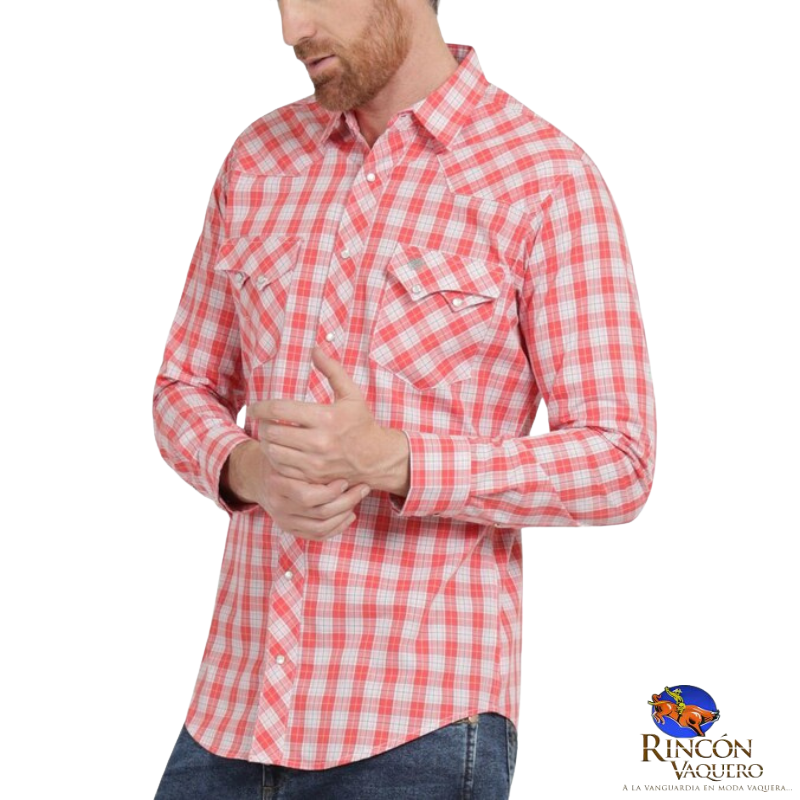 Camisa vaquera Wrangler caballero regular manga larga 504