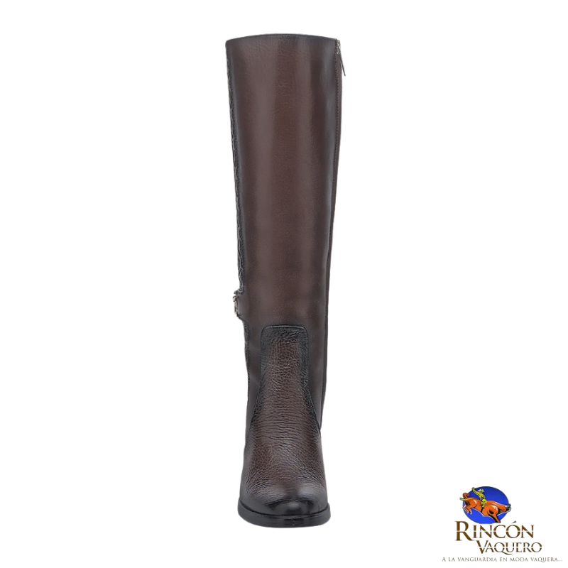 Bota de vestir en piel genuina de venado para dama