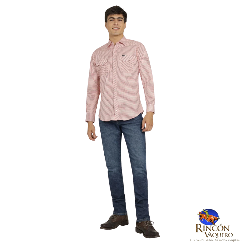 Camisa Vaquera Wrangler caballero 20 Extreme Slim Manga Larga 818
