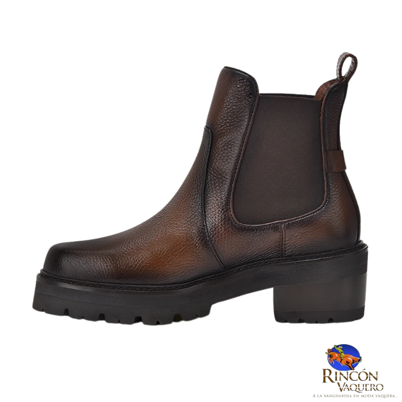 Bota casual en piel genuina de venado para dama