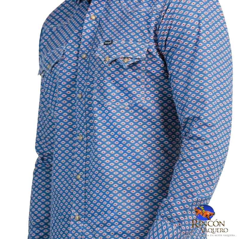 Camisa Vaquera Wrangler caballero 20 Extreme Slim Manga Larga 914