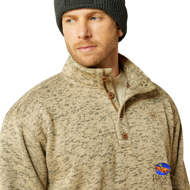 Suéter Ariat Caldwell con Botones 1/4 para caballero