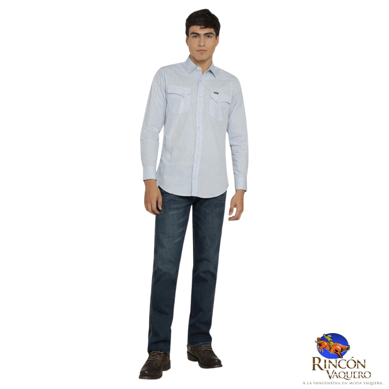 Camisa Vaquera Wrangler caballero 20 Extreme Slim Manga Larga 817