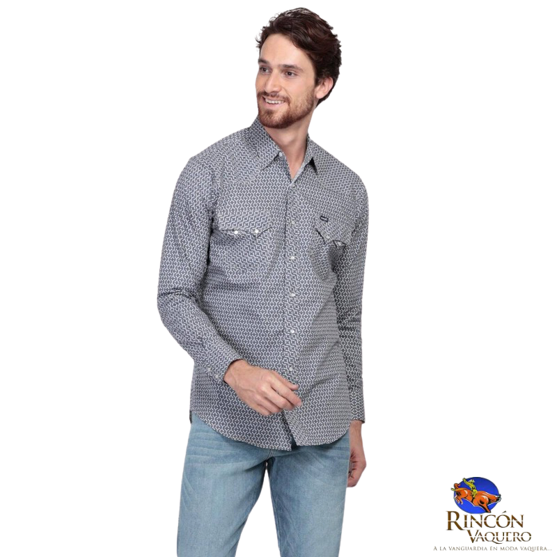 Camisa vaquera Wrangler caballero regular manga larga 725