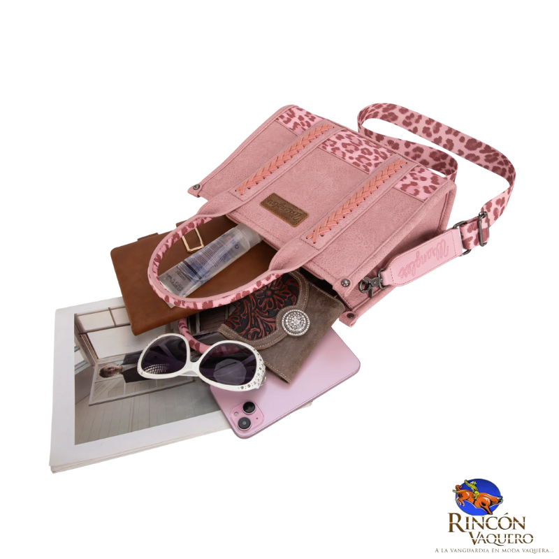 Bolsa Wrangler Animal Print Rosa