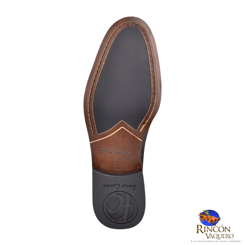 Bota de vestir en piel genuina de venado para caballero