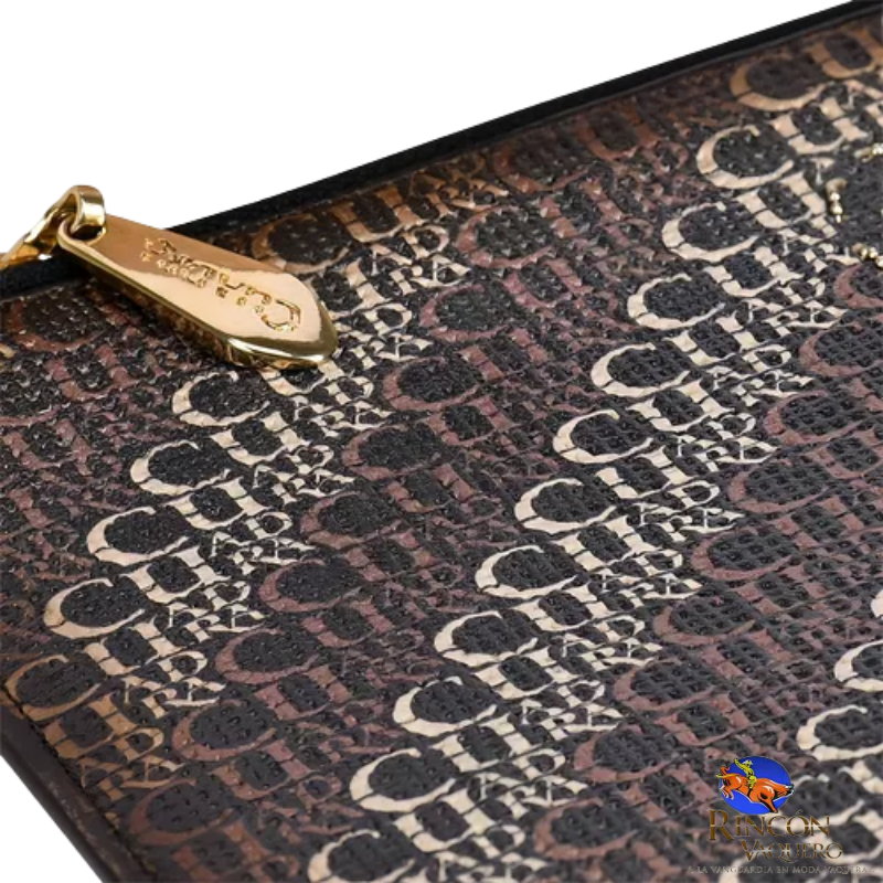 Cartera de sobre en piel genuina de res