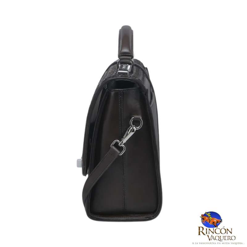 Bolso de mano en piel genuina para dama