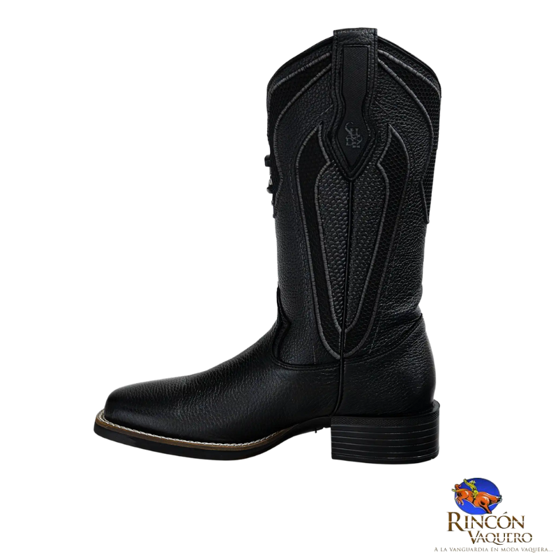 Bota para caballero en piel genuina de venado