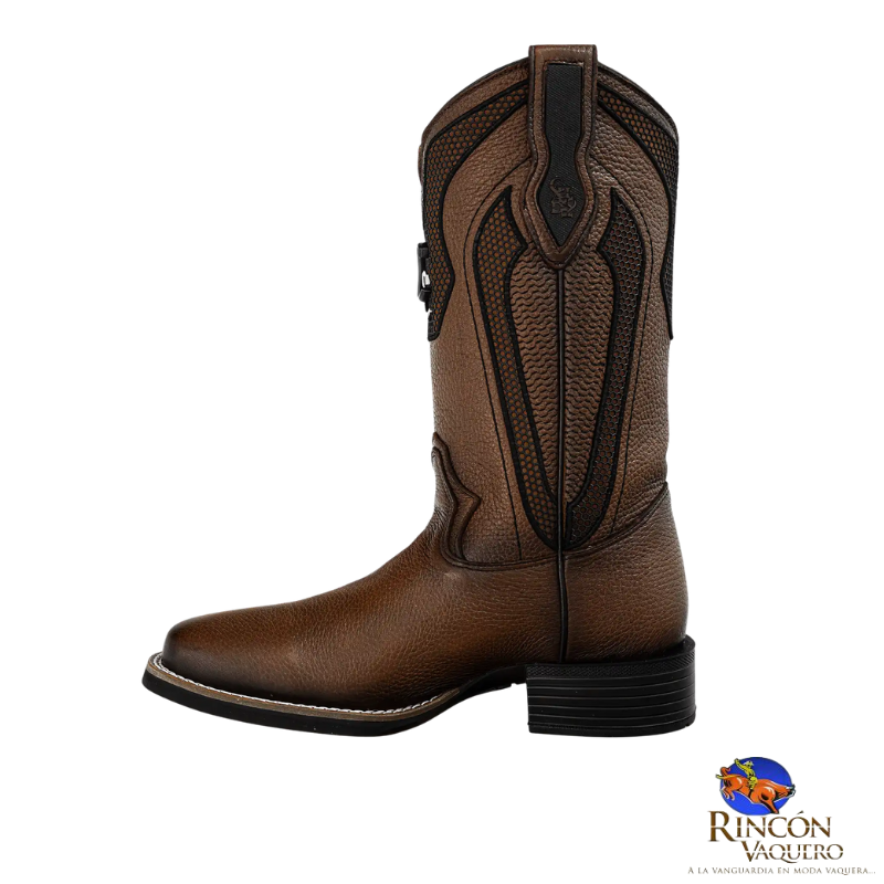 Bota para caballero en piel genuina de venado